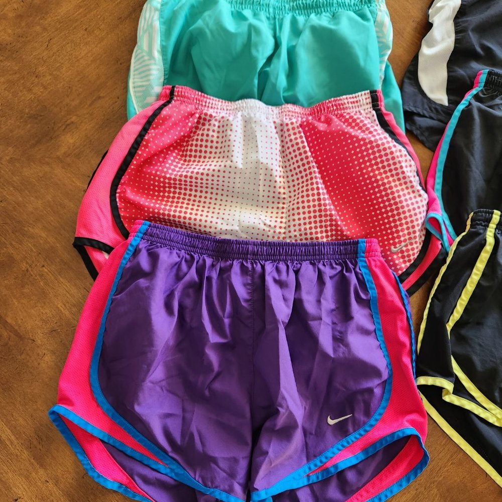 Six pairs Nike Running shorts, Women's Small - Picture 3 of 4